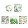 20PCs Eucalyptuses Patterneds Napkins Absorbent Dinnerware for Festives Gatherings