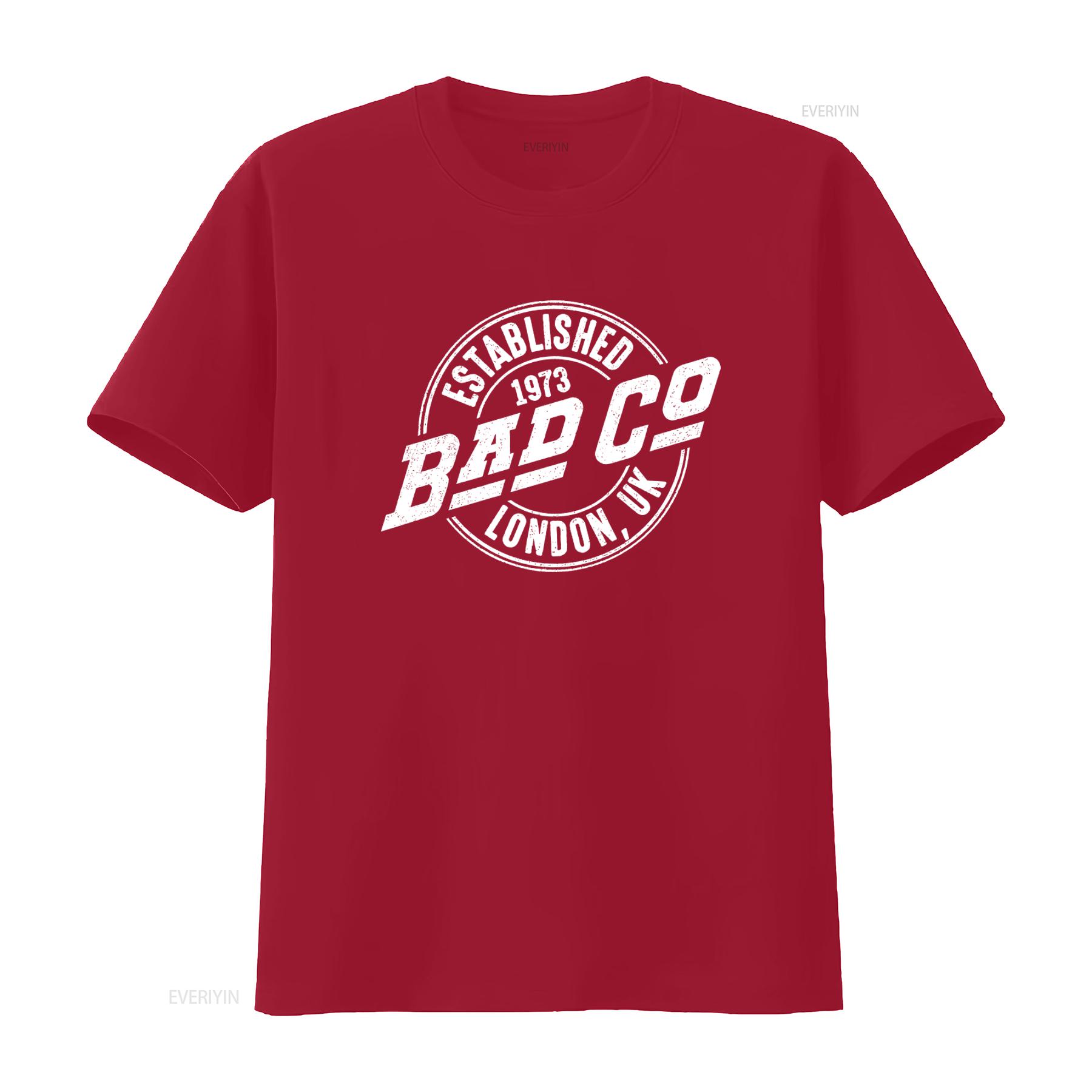 

Bad Company Co Established 1973 London UK Classic Black Adult T Shirt vintage Washed Stylish Casual graphic designer clothes S