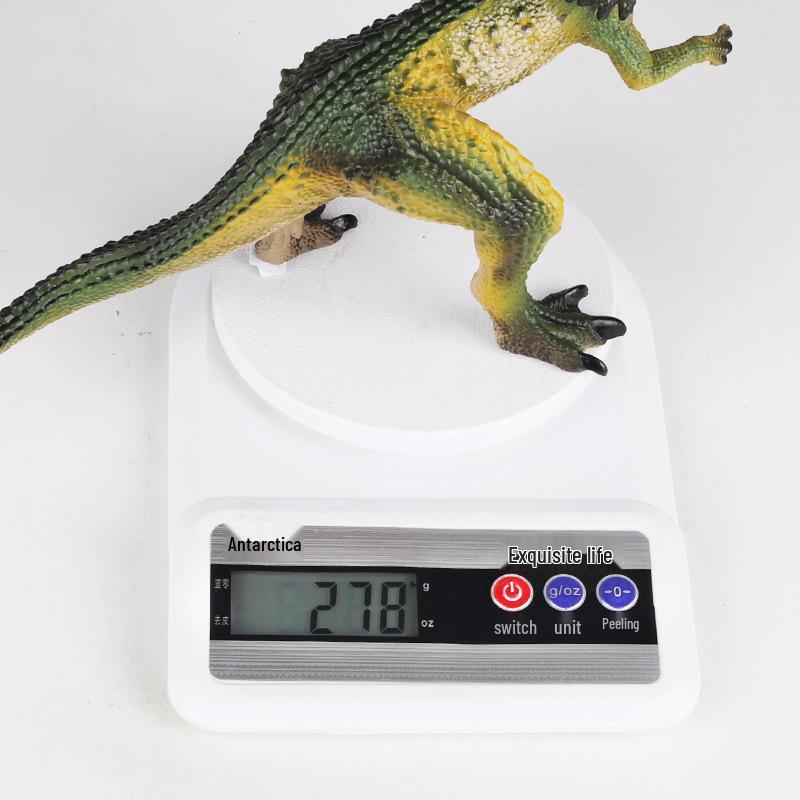 Large Realistic Double-Crested Dinosaur Model Toy - Roaring Tyrannosaurus Rex & Spinosaurus Ornament