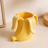 3D Printed Banana Shaped Pen Holder Compact Desk Organizer Storage Decoration for Brushes Stationery Beauty Tools