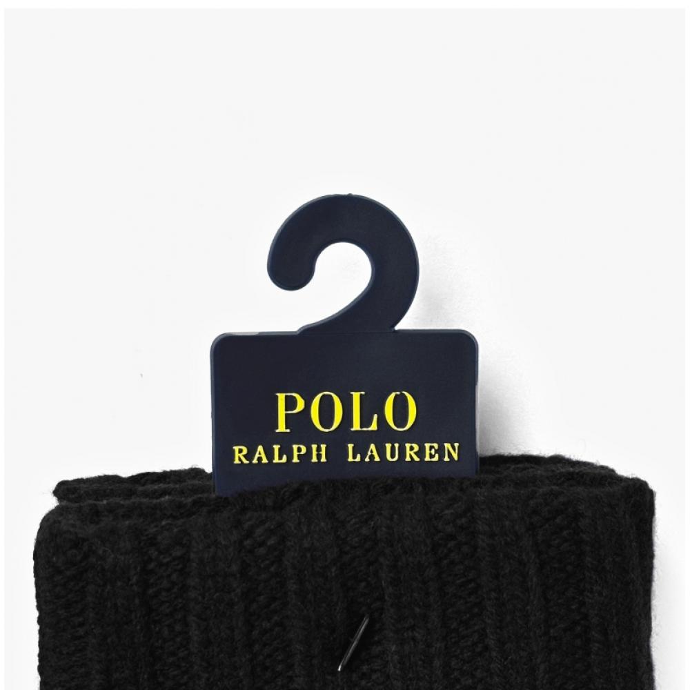 Polo Ralph Lauren Pc0494 002 Pony Touchscreen Leather Patch Gloves