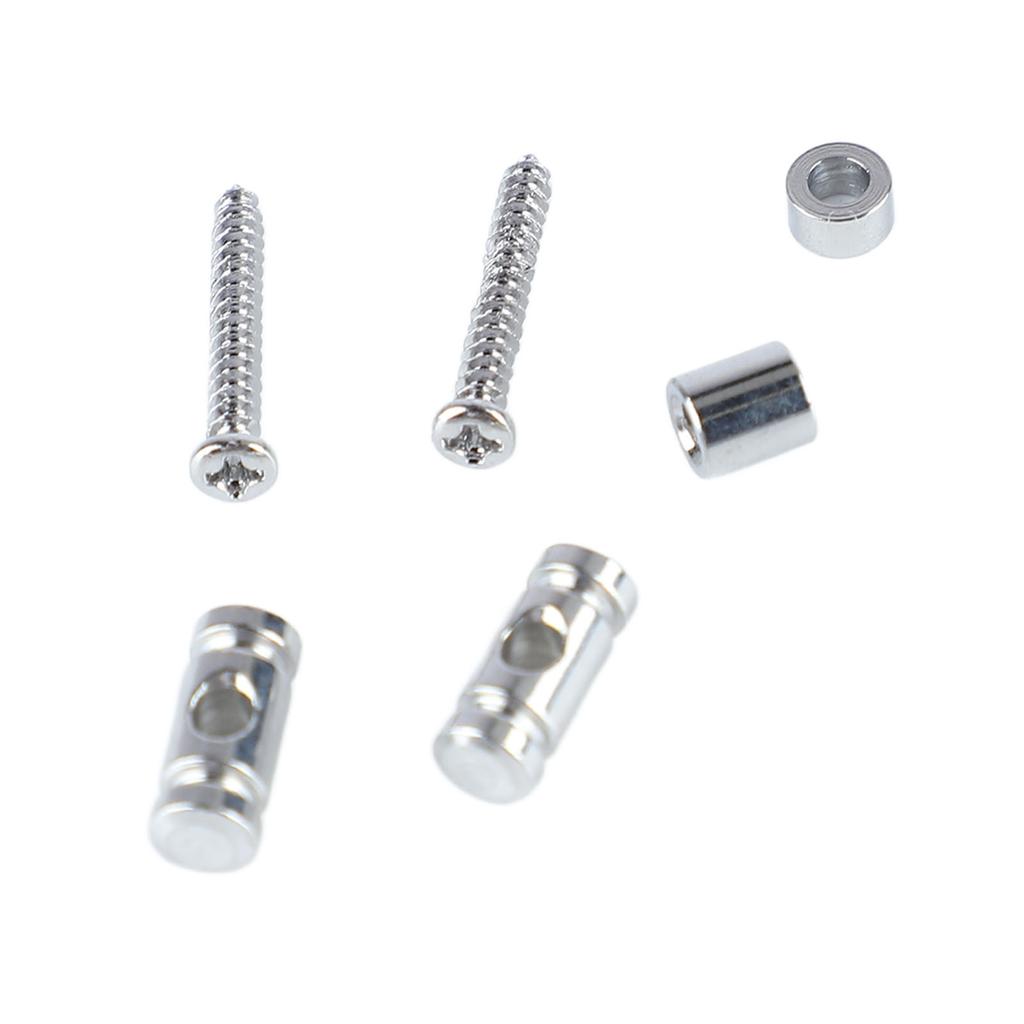 Guitar Roller String Tree Guide Retainer Metal Electric Guitar String Guide Retainer Replacement Silver