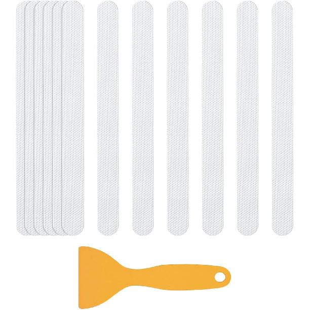 Anti-slip Strips, Safety Shower Treads Stickers - 24 Pcs, Bathtub Non Slip Stickers, Anti Skid Tape for Shower,Tub,Steps, Floor-Strength Adhesive