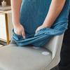 1 Piece Jacquard Curved Back Chair Cover Elastic Spandex Chair Covers Modern Stretch Seat Case For Dining Room Living Room