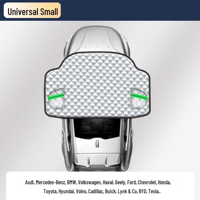 Half Car Snow Shield: Snow, Frost & Sun Protection; Dust & Rainproof; Heat Insulating Winter Cover. Default