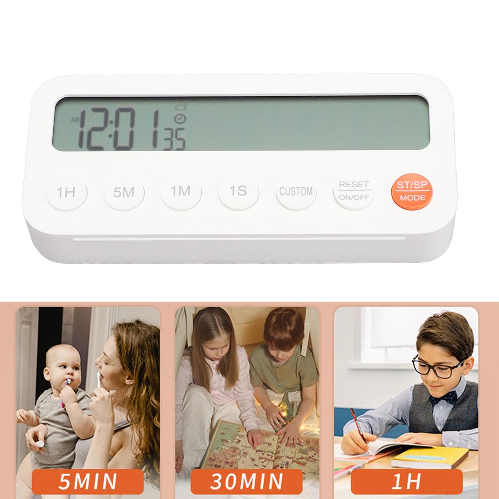 Digital Timer, Large Magnetic Display with Volume Control, Countdown for Cooking, Baking, Classroom Exercise
