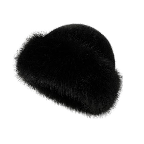 

Жіноча панама Зимова Тепла Потовщена з Козирком Циліндр Однотонна Вітрозахисна для Улиці в Холодну Погоду Головний Убір чорний