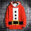 Christmas Santa Claus 3D Printed Hoodies Girl Boy Casual Fashion Oversized Sweatshirts Hoodie Pullovers Tracksuit Kids Clothing
