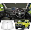 GAFAT Car Sunshade for Suzuki Jimny Jimny Sierra JB74W UV Windshield Sunshade with Storage UV Easy Car Interior Security JB64W, (2018-Present Models)