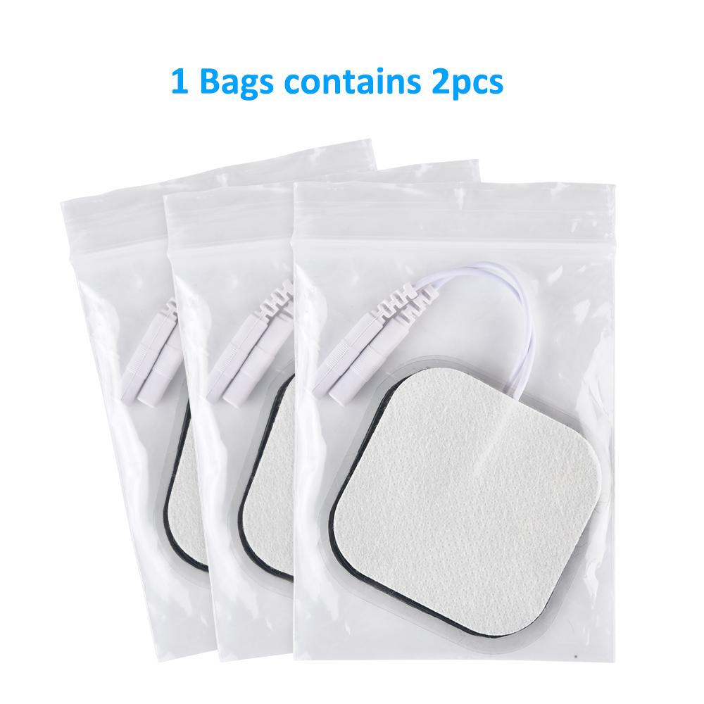 100 Pezzi Elettrodi Riutilizzabili Tens Autoadesivi Ems Stimolatore Muscolare Per Macchina Fisioterapica a Impulsi Sollievo dal Dolore