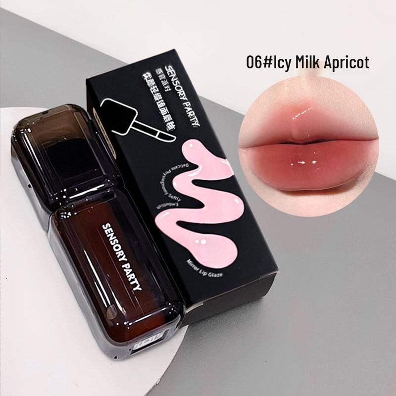 Сенсорная вечеринка Youyan Легкий увлажняющий стойкий блеск для губ - Не липкий и Не выцветающий 5g