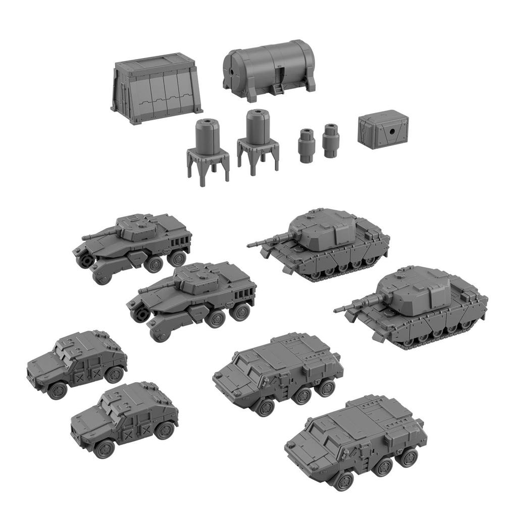 BANDAI SPIRITS 30MM 1 144 Option Parts Set 24 (Multi Object 1) Pre-colored Plastic Model