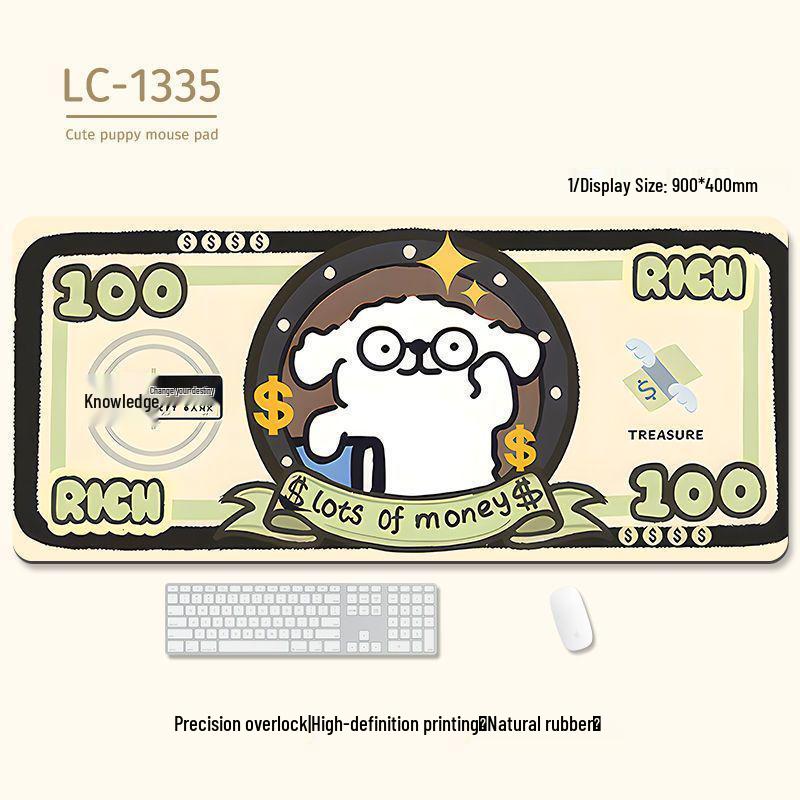 Extra-Large Heated Anti-Slip Cartoon Mouse and Keyboard Pad - Comfortable Desk Pad for Office & Gaming