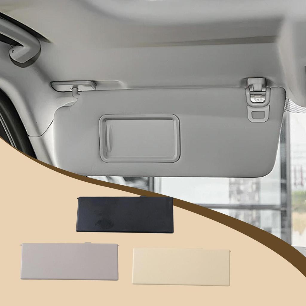 PC ABS Plastic Sunvisor Vanity Mirror Cover Protector Easy Install Auto Accessory for Volvo V40 2013-2018 S60