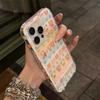 Korean Cute Cartoon Bear Clear Phone Case For iPhone 16 15 14 13 12 Pro Max 16 Pro Shockproof Lens Protective Soft Cover Gift