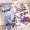 Mengze RetroStory Flower Bouquet Decorative Sticker Pack: 40 Sheets, 6 Styles for Journaling.