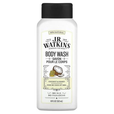 Body Wash, Coconut & Honey, 18 Fl Oz (532 Ml)