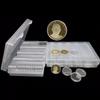 100Pcs 27mm/30mm Transparent Coin Cases Coins Storage Capsules Protection Box Container Holder Coin Collecting Box Case Collect
