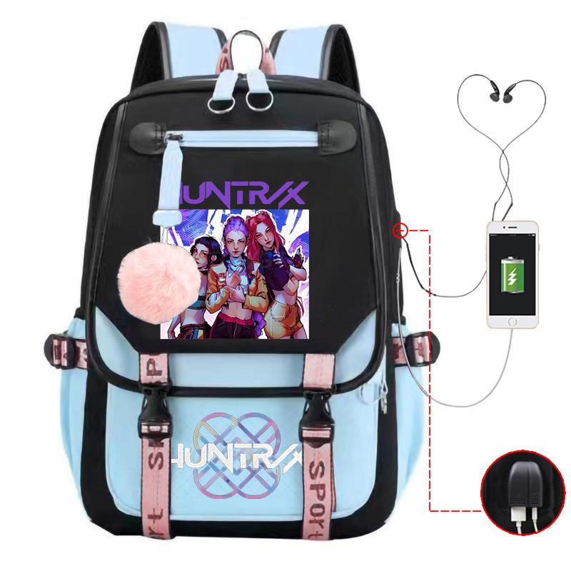 Witch Hunter Animation Cartoon Printed School Bag Large Capacity Junior High School Student Backpack