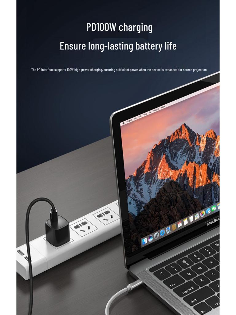 Type-C To HDMI 3-in-1 Expansion Dock for TV and Projector