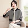Stylish Autumn Hooded Cardigan for Middle-Aged Women – Age-Defying Knit Sweater Set for Spring and Fall