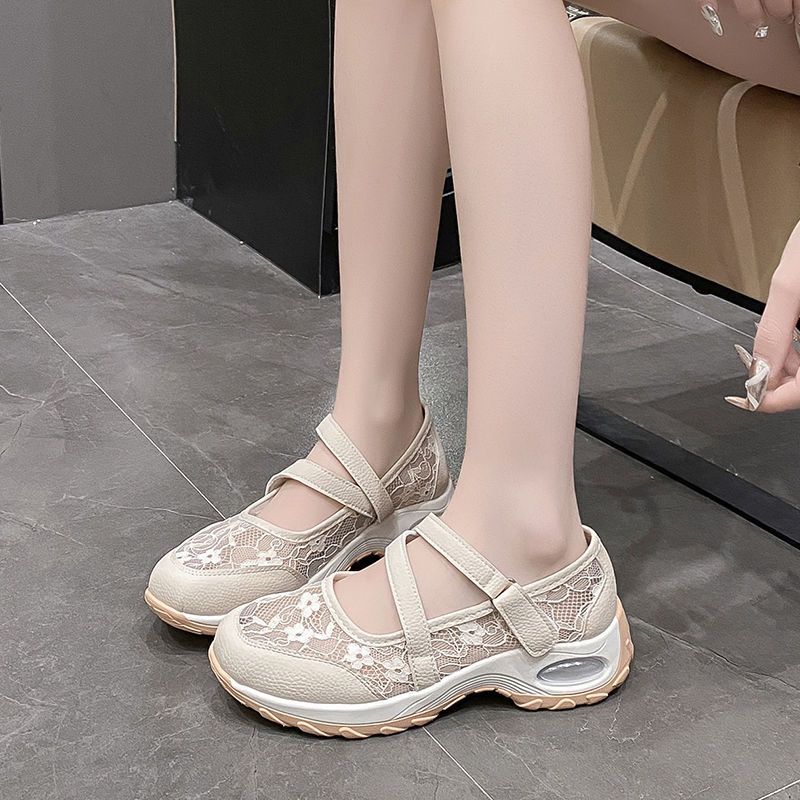 

Fashion Women s Lace Mesh Breathable Shoes Summer Casual Running Sneakers Stylish New Arrival 2025 Trends On Offer Light Ladies Footwear 35