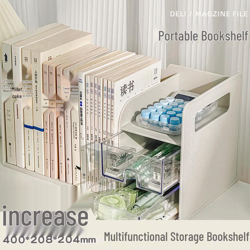 Enlarged Multi-functional Desktop Bookstand Organizer