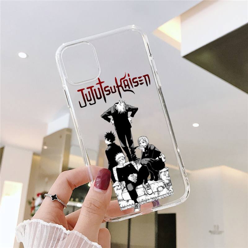 Capa de celular RUICHI Jujutsu Kaisen Anime para Samsung GalaxyS20 S21 S30 FE Lite Plus A21 A51S Note20 Transparente