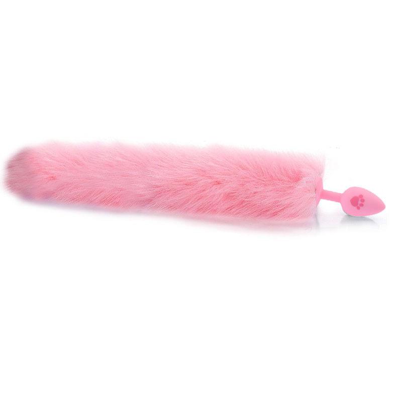 SM Training Cat Scratching Tail Role Play Masturbation Sex Toy Silicone Fox Tail Butt Plug Adult Sex Product