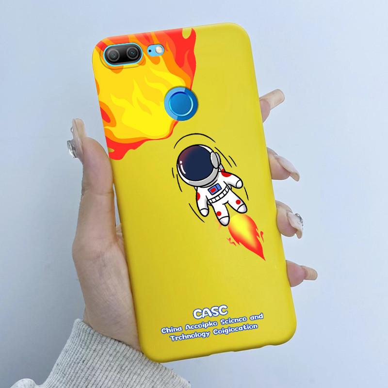 For Honor 9 Lite LLD-L21 LLD-L31 Phone Case Flower Girl Design Soft Silicone TPU Back Housing for Honor 9 STF-L09 STF-AL10 Cover