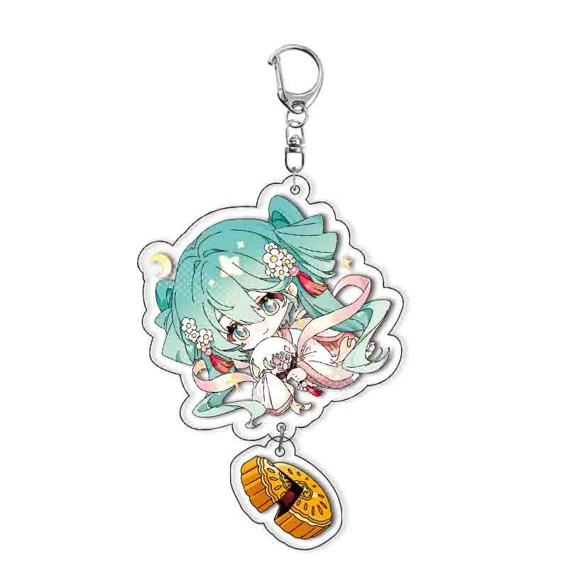 Porte-clés Acrylique Kawaii Anime Porte-clés Pendentif Ornements de Sac à Dos Mignon Porte-clés Princesse Cadeaux