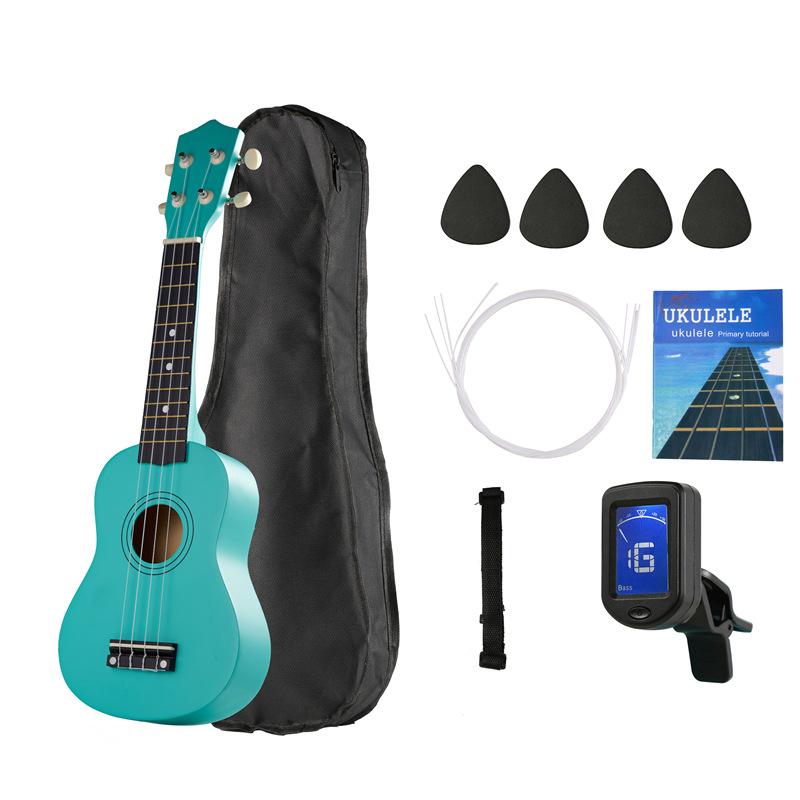 21 Inch Basswood Ukulele 4 Strings Small Acoustic Guitar Musical Instruments for Children Kids Beginners Playing Learning Toy