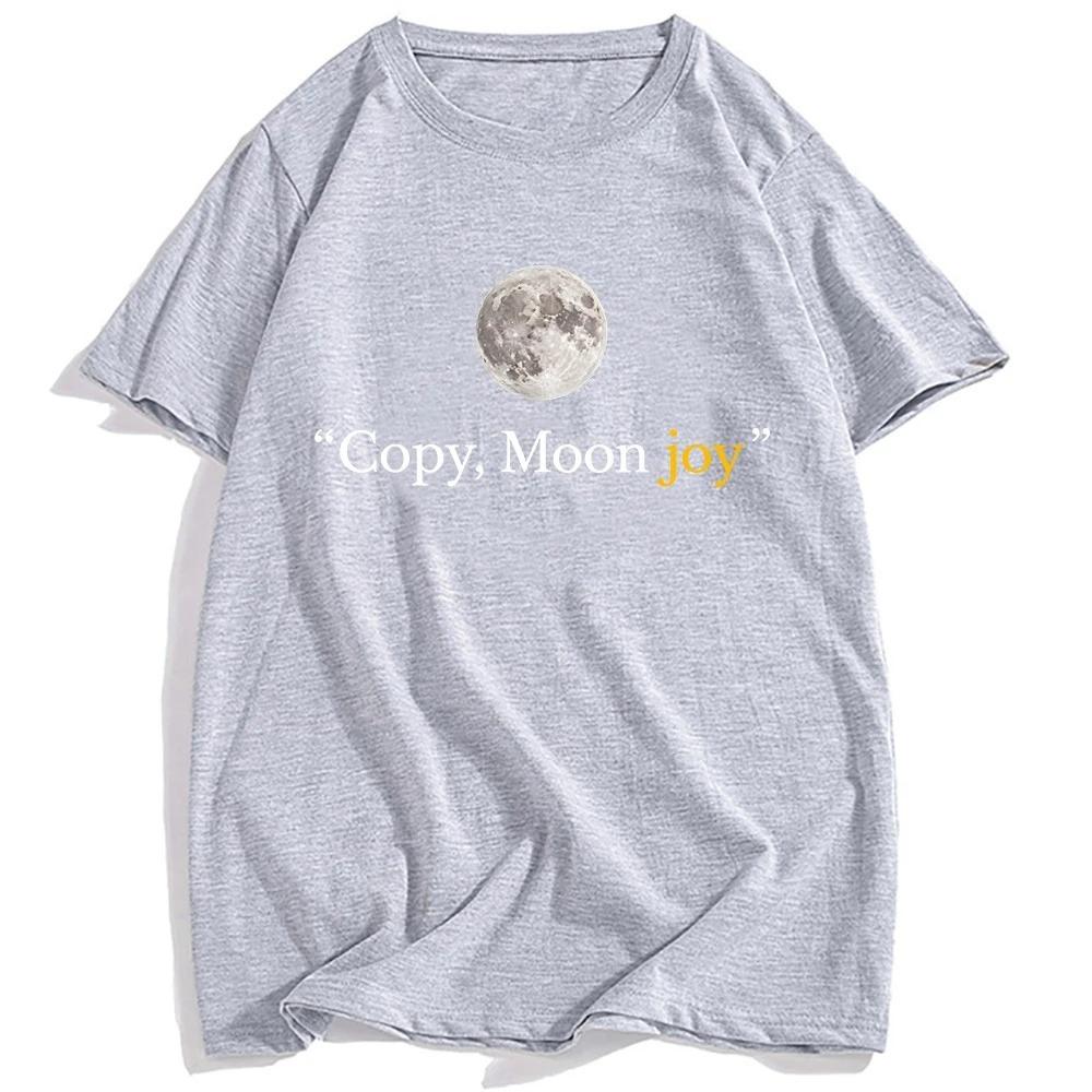 Summer Graphic Clothing Copy Moon Joy Tshirt Loose Fashion Oneck UnisexWomen Tshirts Streetwear Unisex Casual Short Sleeve Tees