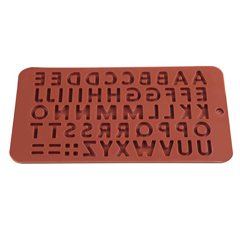 1Pieces English Letters And Numbers Chocolate Silicone Molds Letters Cookies Candies Cakes Decorations Outdoor Tableware