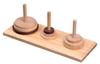 Philos Tower of Hanoi Wooden Warmth of Wood Brain Teaser Kids Educational Gift Puzzle Classic Game 9-step