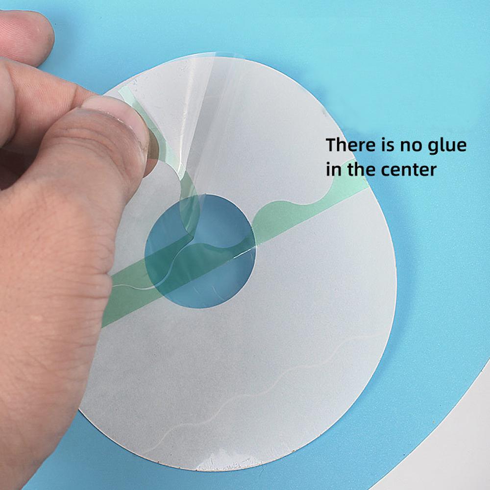 Tcare 10Pcs Universal Sensor Patches Breathable Waterproof Adhesive Clear No Glue Center For All Devices