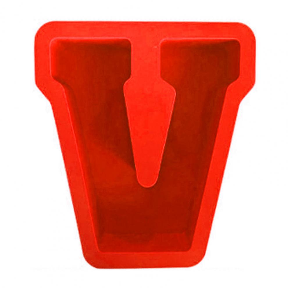 Epoxy Mold Reusable Anti-deformed Easy Demoulding Non-stick Flexible DIY Irregular Form Capital Letter Candle Stencil For Party