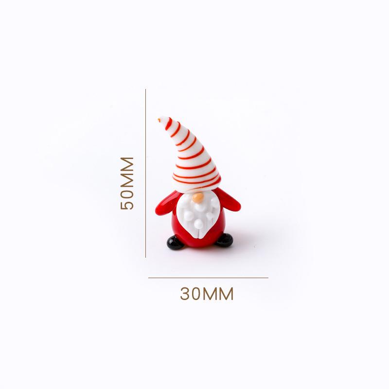 Christmas Glass Ornament Christmas Tree Santa Claus Creative Cartoon Desktop Ornament Car Ornament Decoration Gift