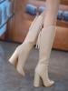 Fashion New In Pointed Toe Elegant Heeled Knee High Shaft Shoes Woman Hot On Offer Boot Sale Comfortable Waterproof Long Boots for Women