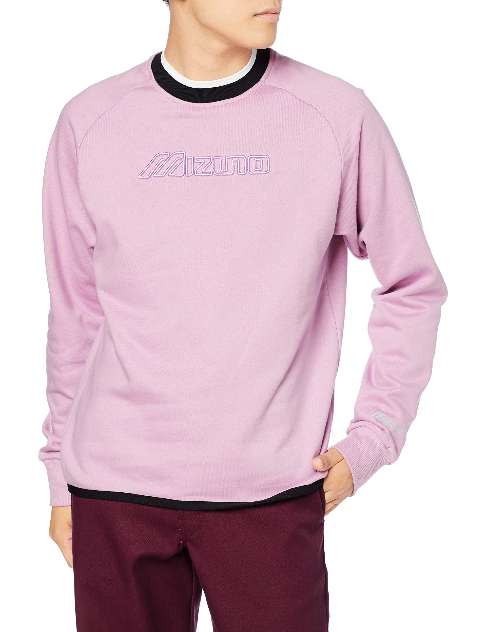 

Sports Style Wear Sweat Crew Neck D2MC0003 Mauve Pink Japan L to Japanese size [Mizuno] (equivalent L)