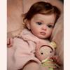 60 cm Przytulne ciało z tkaniny Reborn Baby Doll Tutti Urocze 22-calowe całe winylowe lalki z recyklingu dla dzieci Maluch Towarzysząca zabawka dla dziecka Lalka Urodzinowy prezent na Boże Narodzenie