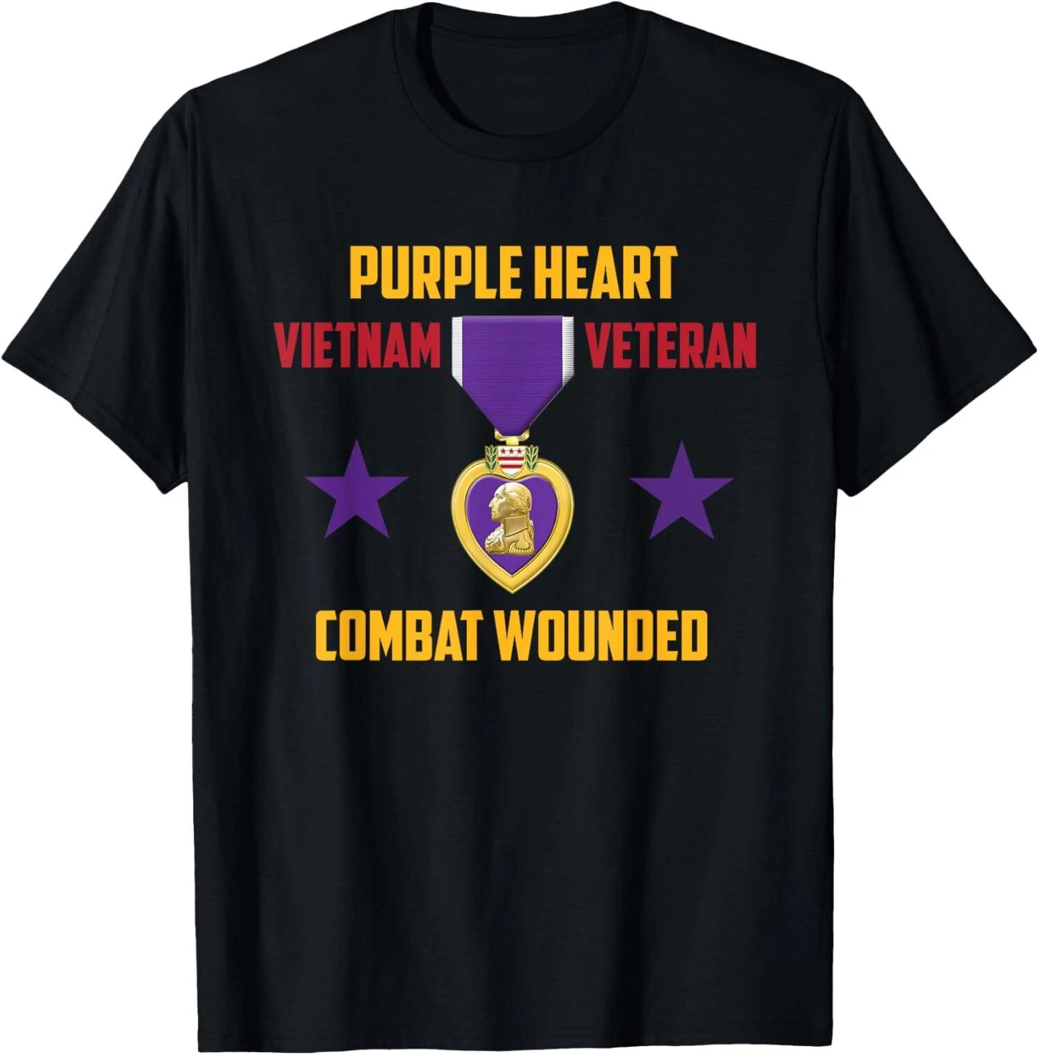 Purple Heart Vietnam Veteran T-Shirt XL