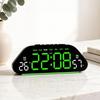 Humidity Display LED Alarm Clock Large Screen Electronic Clock Digital Clock  Living Room