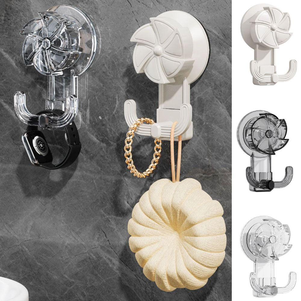 Self-Adhesive Vacuum Suction Hook Plastic Key Holder Light Luxury Wall Hanger  Kitchen