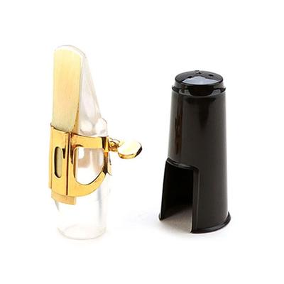 Alto Saxophone Plastic Mouthpiece Kit Includes Plastic Cap Metal Buckle Reed Pads Musical Instrument Replacement Parts