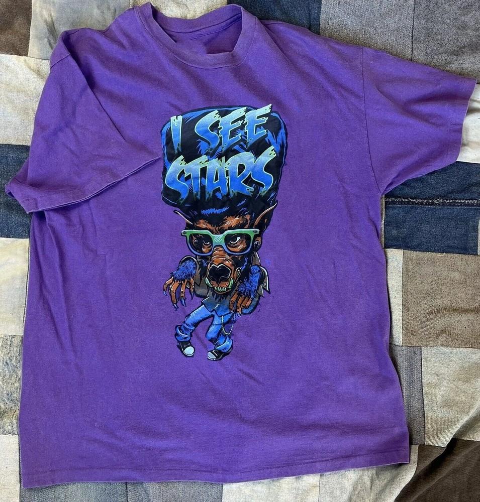 I See Stars Band Digital Renegade Shirt Purple Unisex S-2345XL Unisex T-Shirt XL