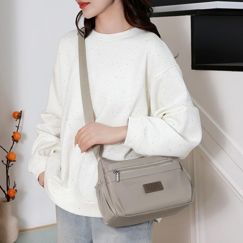 Malá čtvercová taška Mateřská taška Dámská taška Vícevrstvá Lehká Velkokapacitní Taška přes rameno a crossbody
