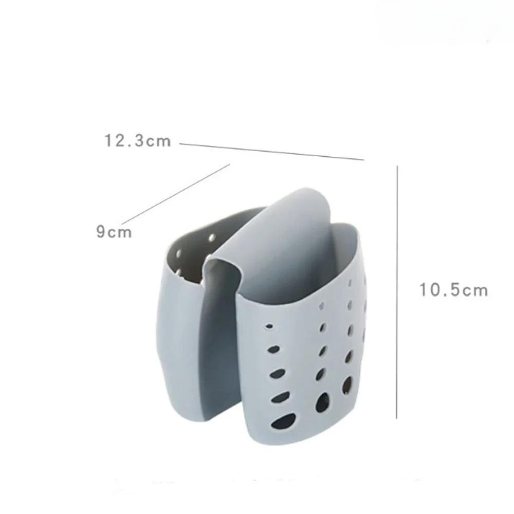 Kitchen Tools Kitchen Sink Saddle Style Double Silicone Sponge Holder Sink Rack Storage Organizer Soap Kitchen