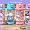 Adorable Sanrio Water Bottle With Straw For Kids 4 Color Options Available