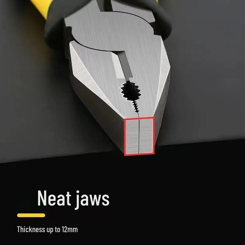 Industrial Tiger Pliers: Multi-function Wire Cutters & Pointed-Nose for Electricians